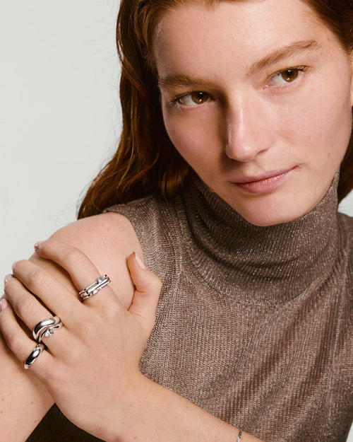 LINETTELONDON Bold Puzzle Stacking Ring