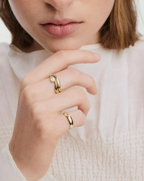 LINETTELONDON  Dôme Figure Balance Ring