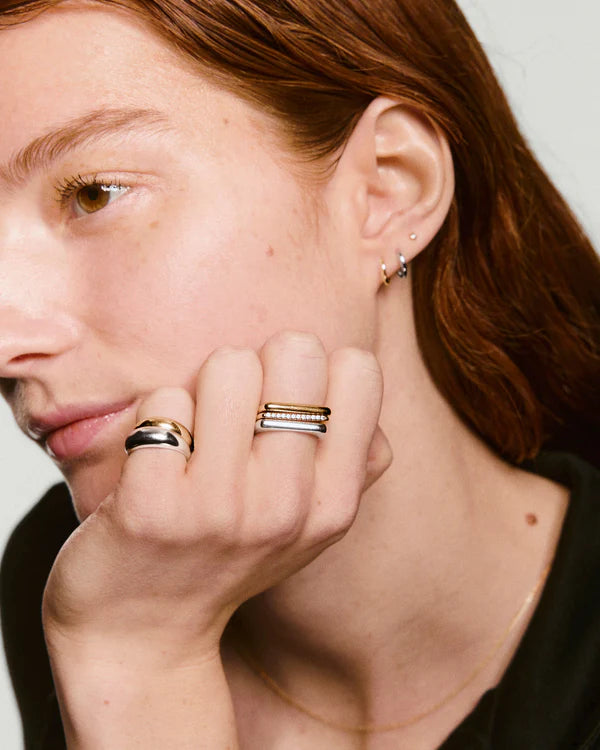 LINETTELONDON Bold Puzzle Stacking Ring