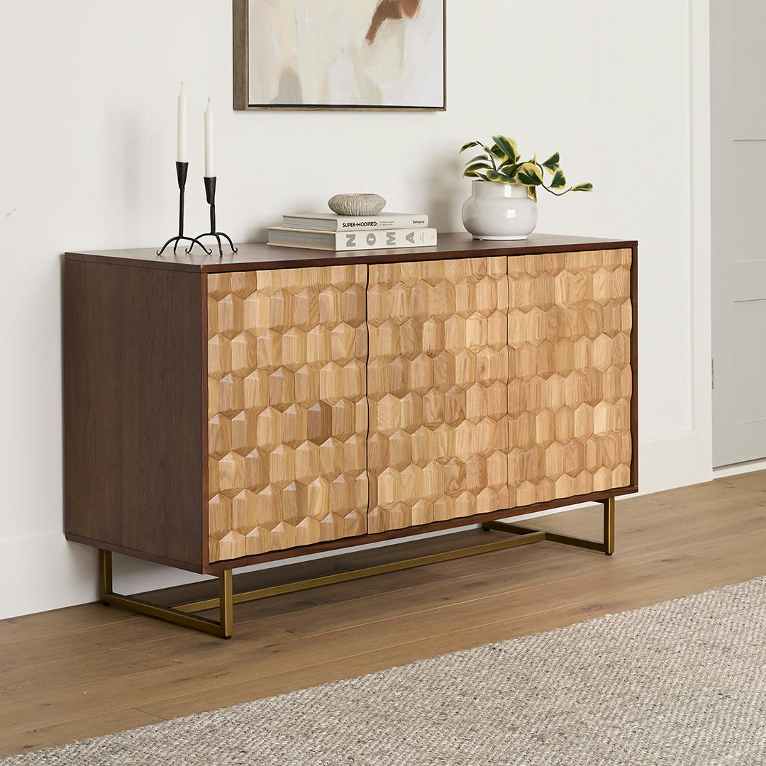 Geome 51 Sideboard - Walnut and Oak