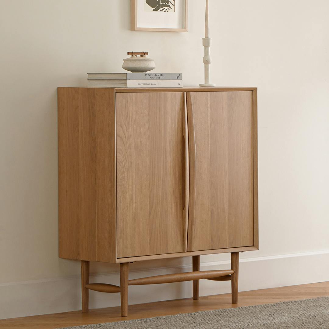 Lenia 34 Cabinet - White Oak