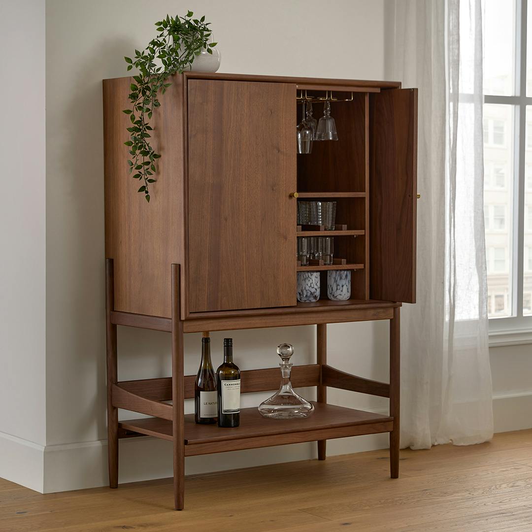 Cotu 37 Bar Cabinet - Walnut