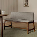 Nosh 51.5 Bench - Walnut and Quarry Gray
