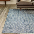 Parallel 8 x 10 Rug - Wave Blue / White