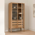 Mysen 35.5 Glass Cabinet - Natural Oak