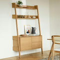 Fantol 51.5 Shelving Unit with Storage - Natural Oak