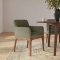 Rosin Dining Armchair - Smoked Oak and Welsh Green