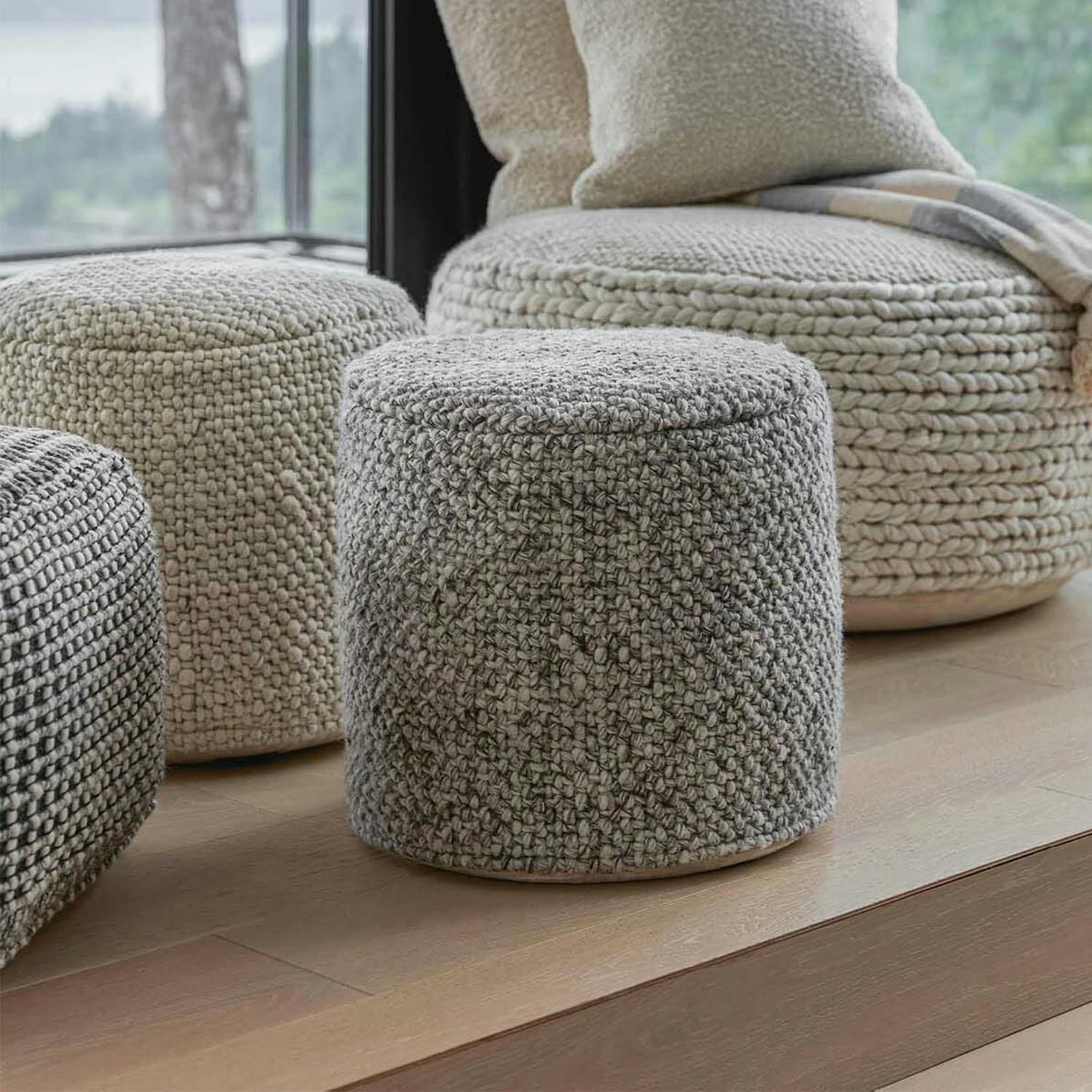 Texa 16 Pouf - Fog Gray