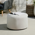 Olara 25 Indoor/Outdoor Pouf - Whisper Gray