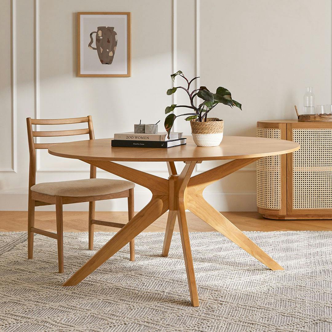 Conan 54 Round Dining Table - Oak