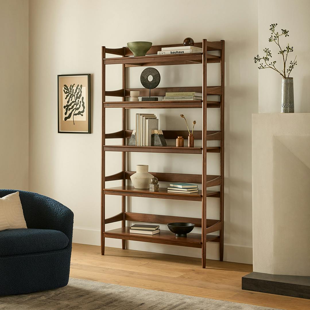 Cotu 43 Bookcase - Walnut