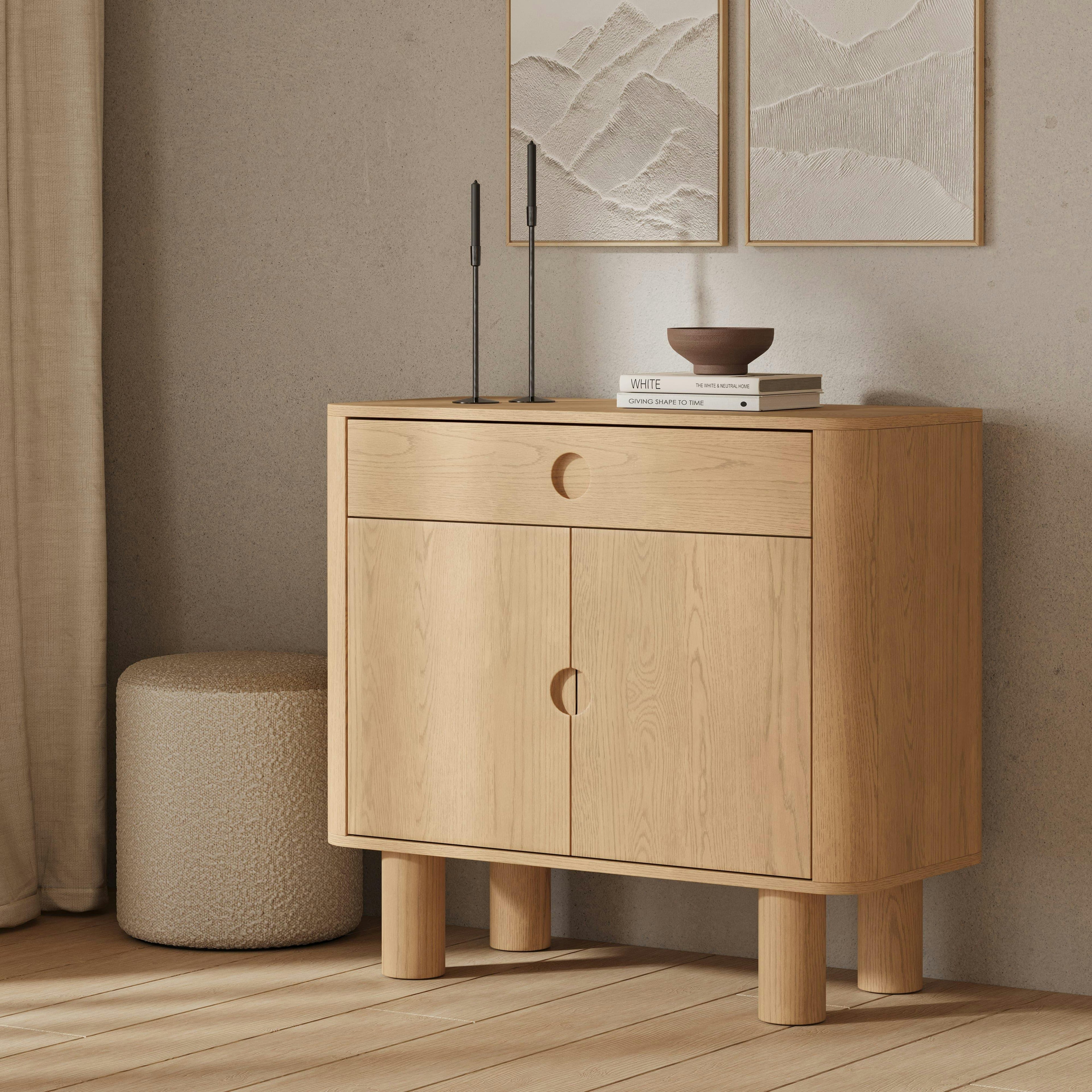 Adel 38.5 Cabinet - White Oak