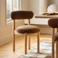Munk Velvet Dining Chair - White Oak and Hale Earth