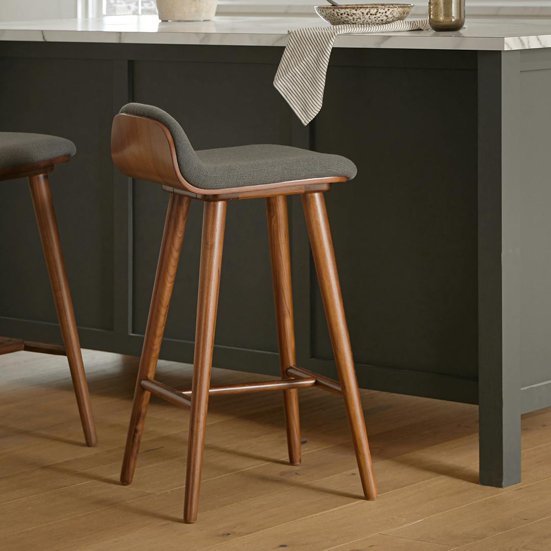 Sede Counter Stool - Walnut and Miller Gray