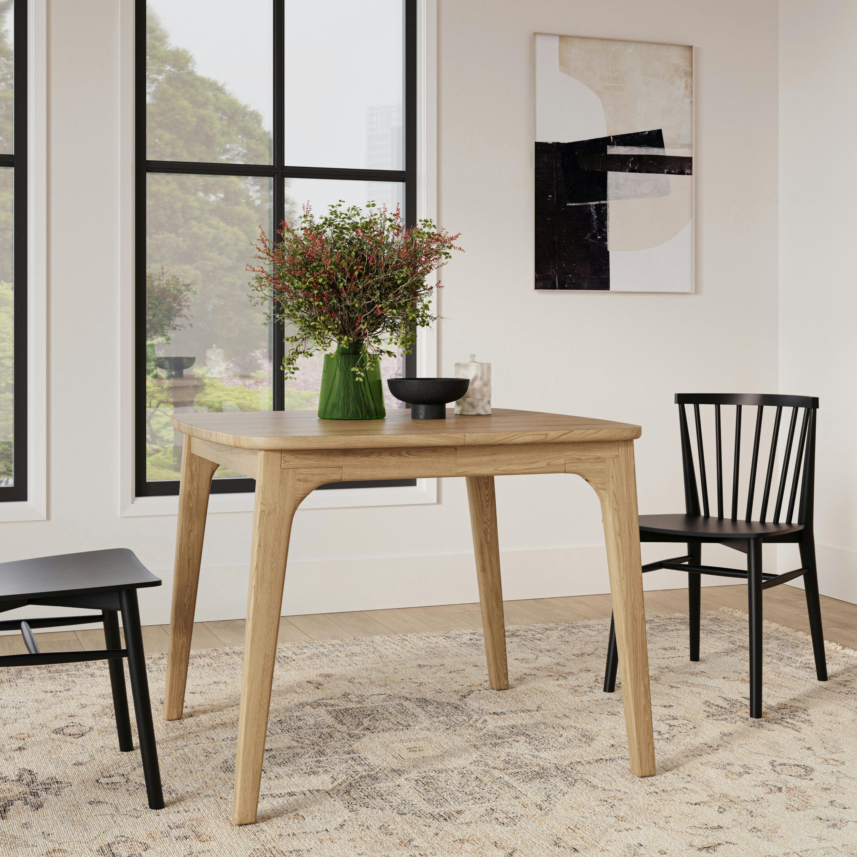 Plumas 37.5 - 57.25 Extendable Dining Table - White Oak