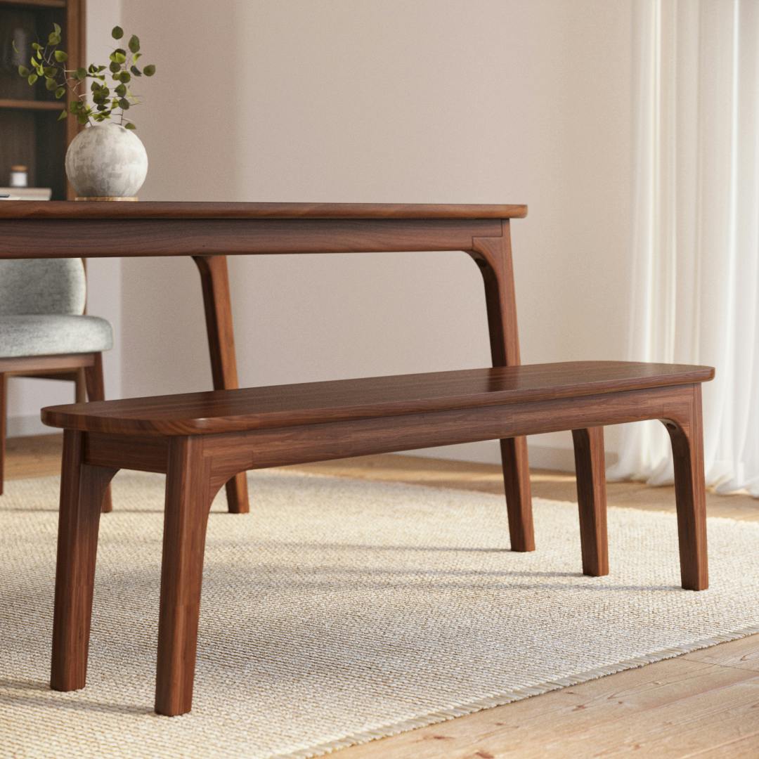 Plumas 60 Bench - Walnut