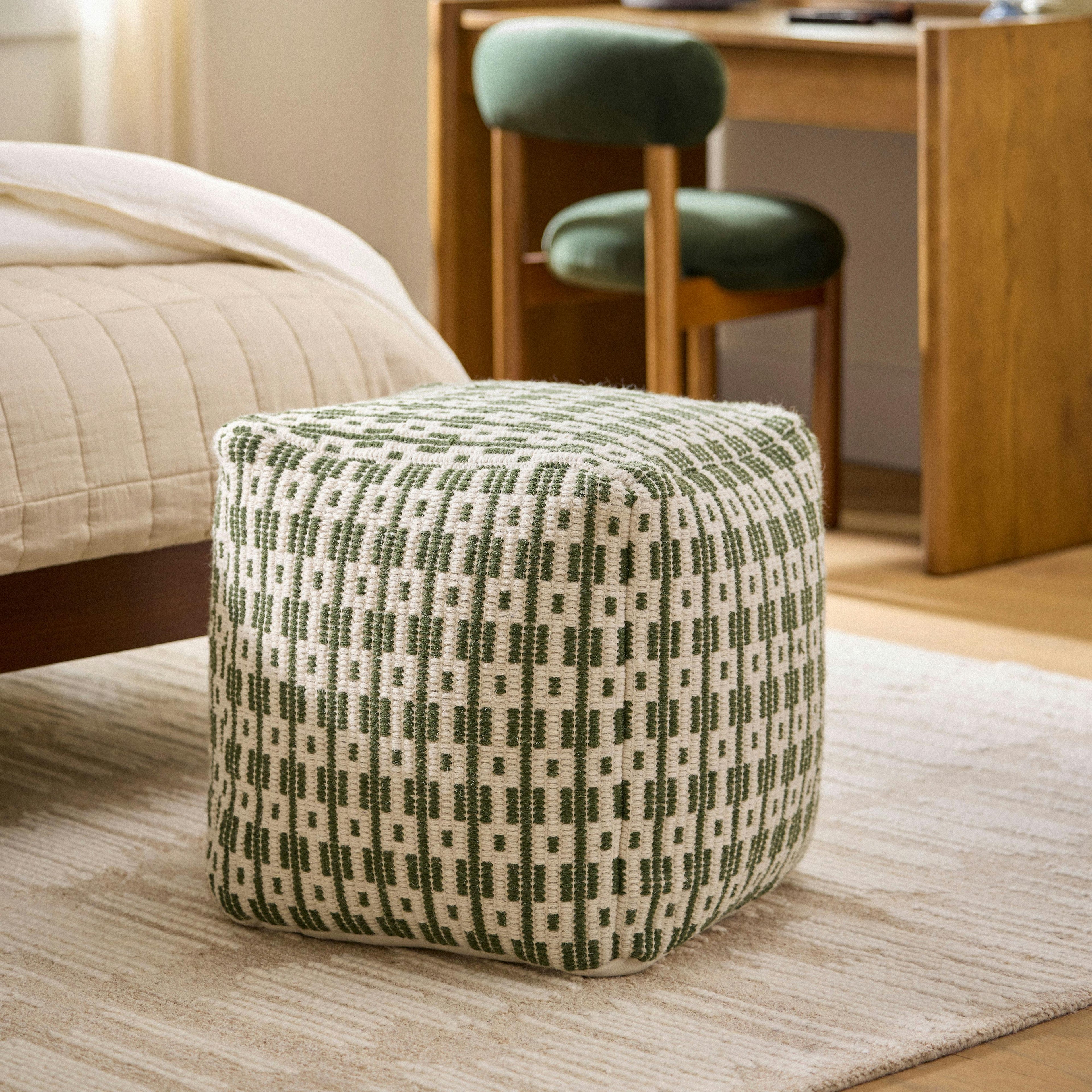 Mia 18 Pouf - Woodland Green
