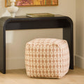 Mia 18 Pouf - Antique Rose