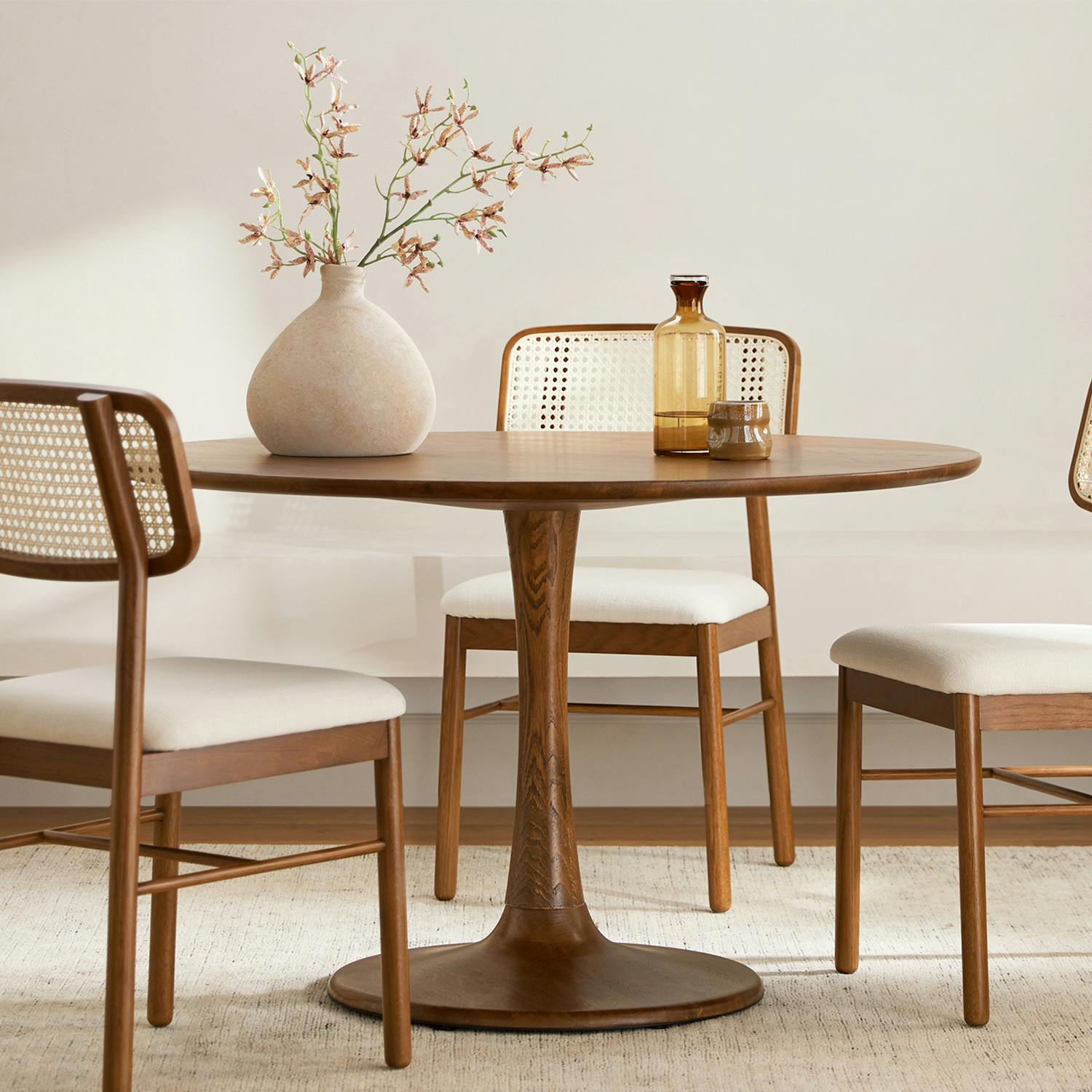 Hendrick 47.25 Dining Table - Smoked Oak