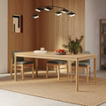 Heidi 78 - 97.5 Extendable Dining Table - White Oak