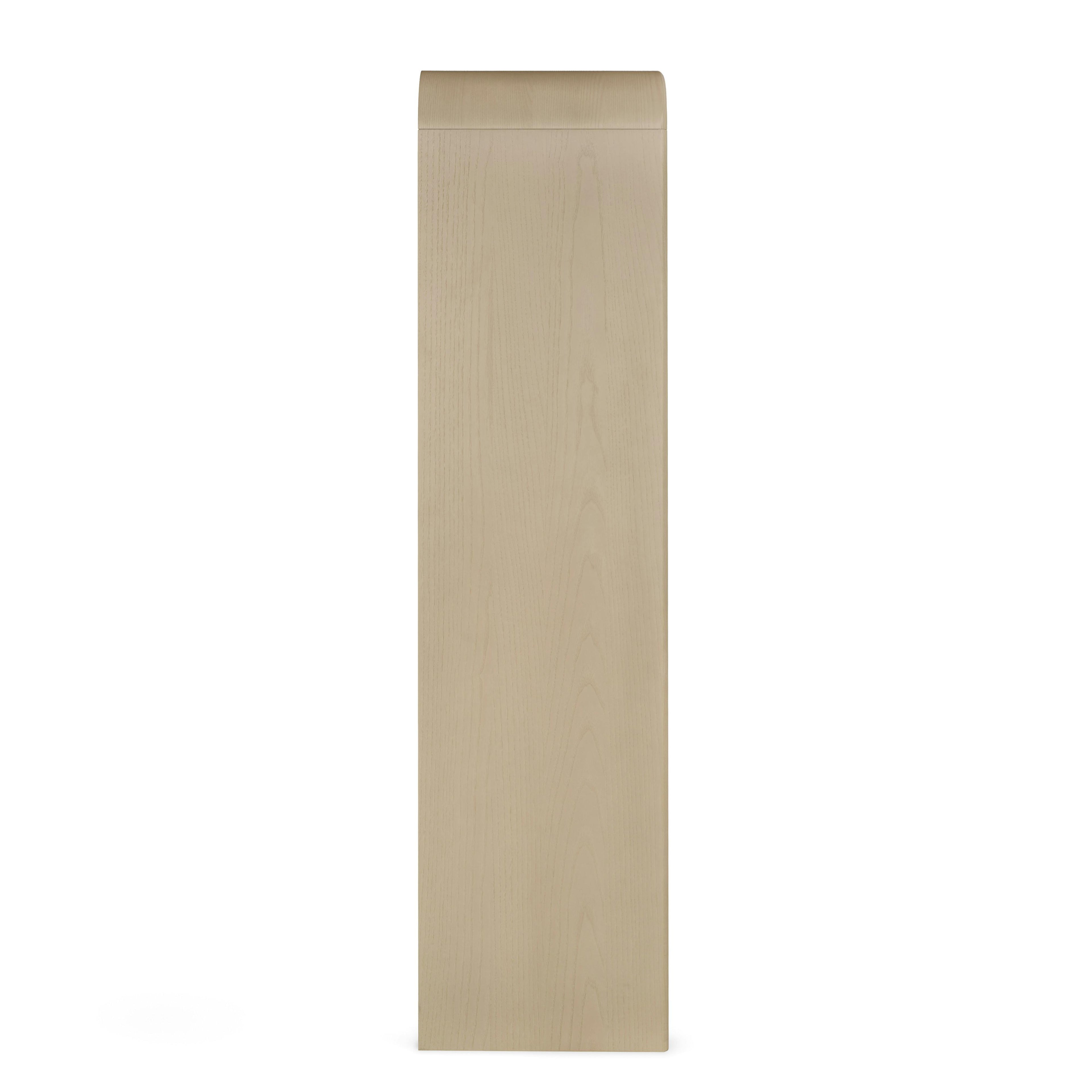 Faydra Natural Ash Wood Enclosed Bookcase Storage Cabinet | Article Coastal Furniture