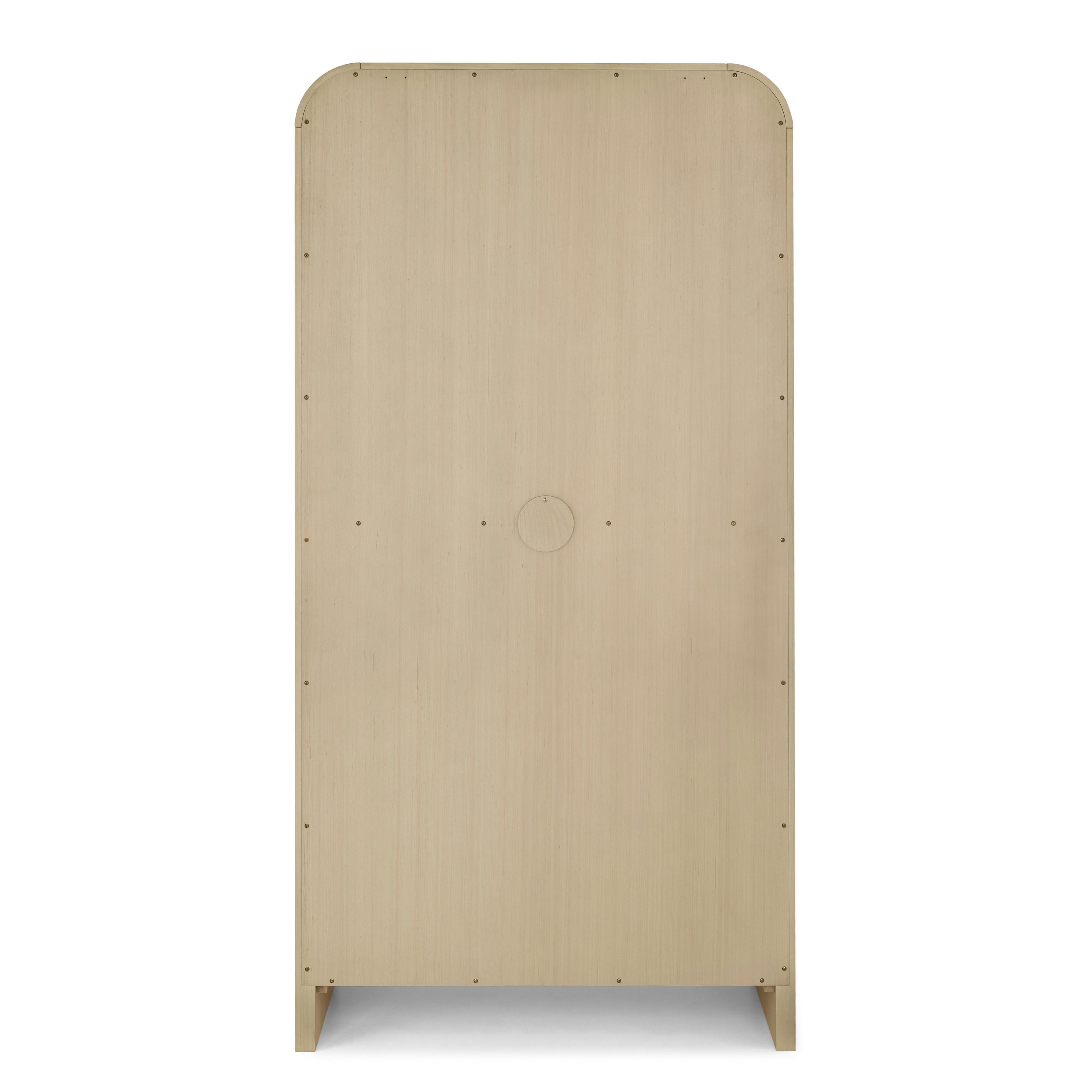 Faydra Natural Ash Wood Enclosed Bookcase Storage Cabinet | Article Coastal Furniture