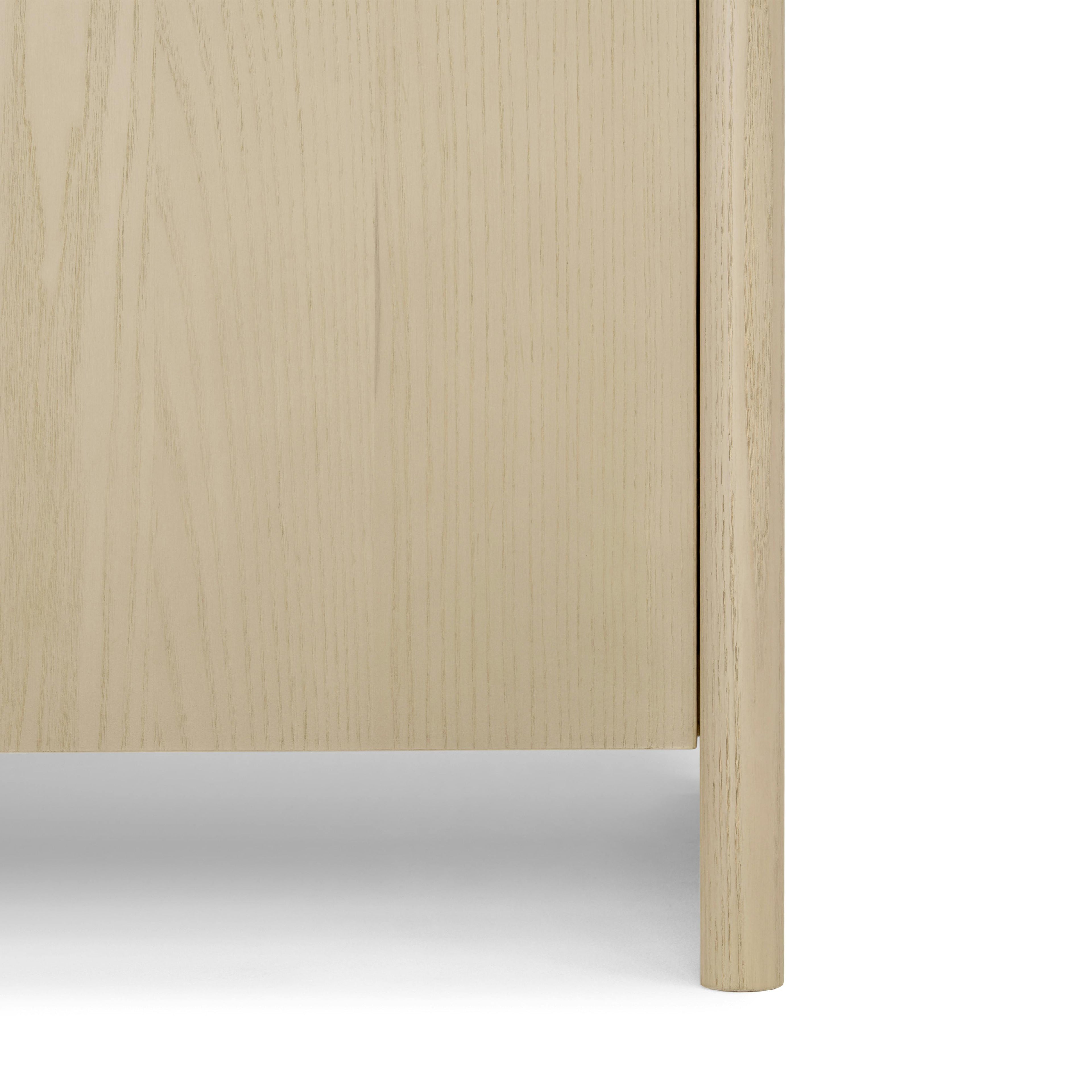 Faydra Natural Ash Wood Enclosed Bookcase Storage Cabinet | Article Coastal Furniture
