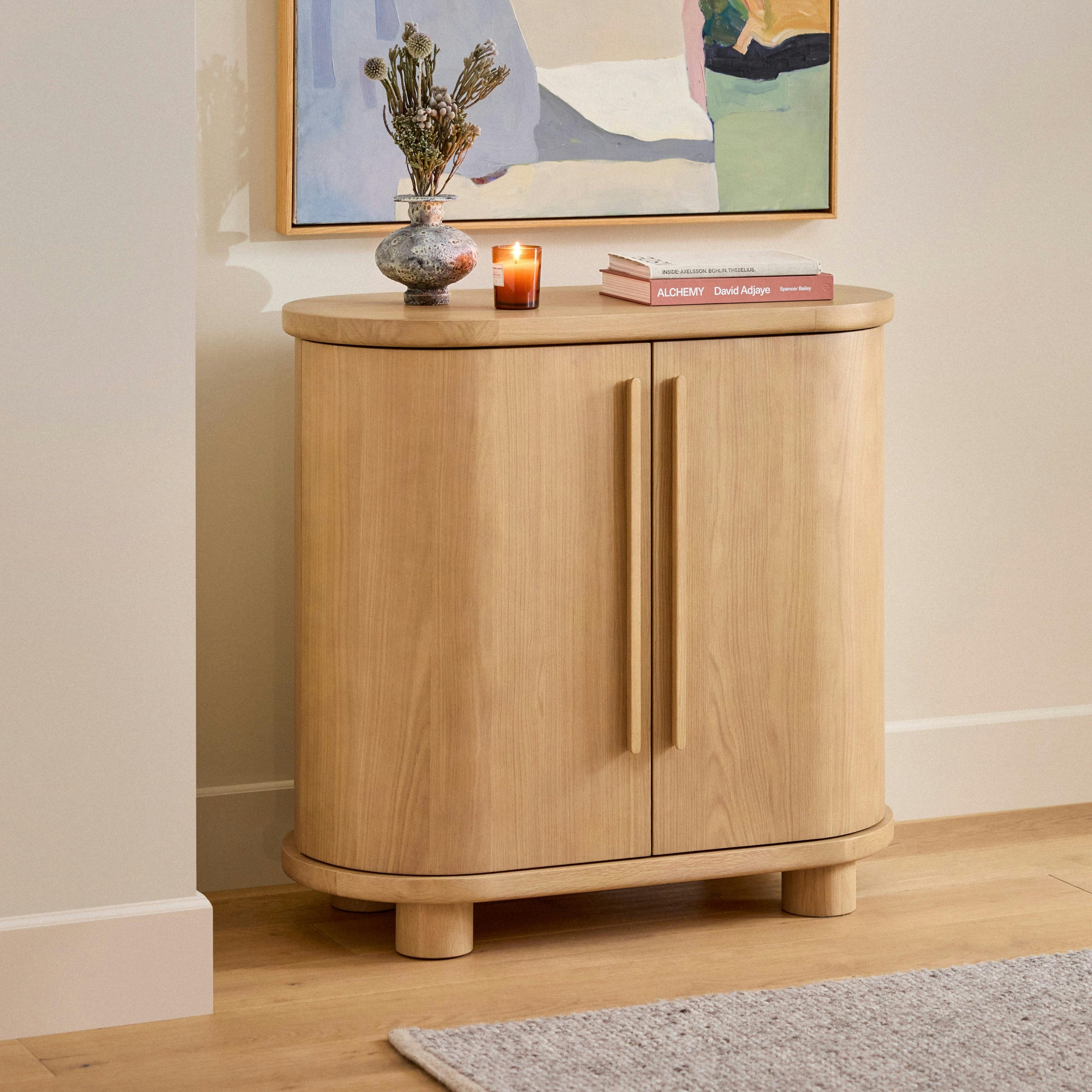Jens 38 Bar Cabinet - White Oak