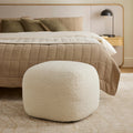 Petter 25 Pouf - Short Shearling White