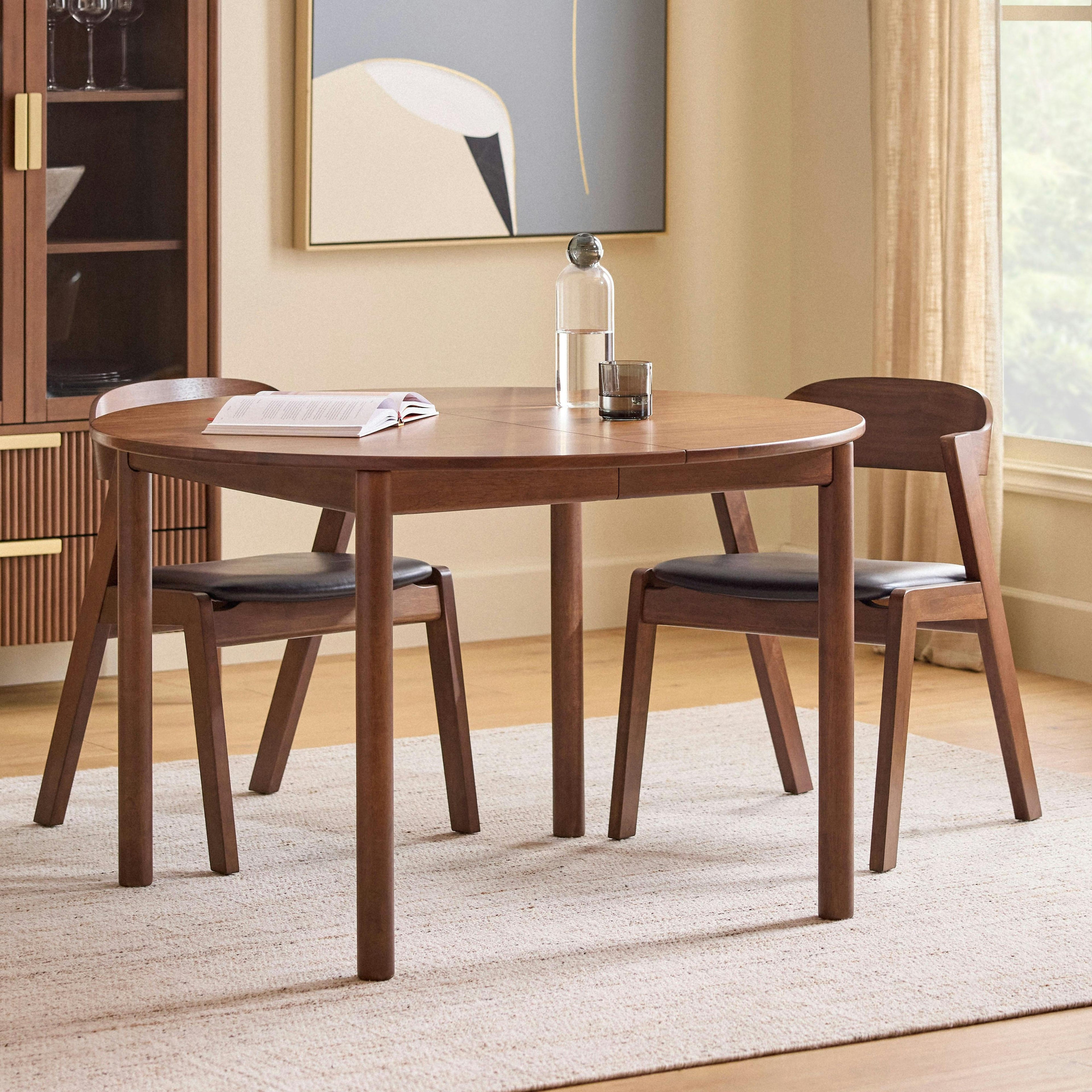 Heidi 48 - 67.75 Extendable Round Dining Table - Walnut