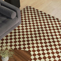 Murray 8 x 10 Wool Rug - Checkered Rust