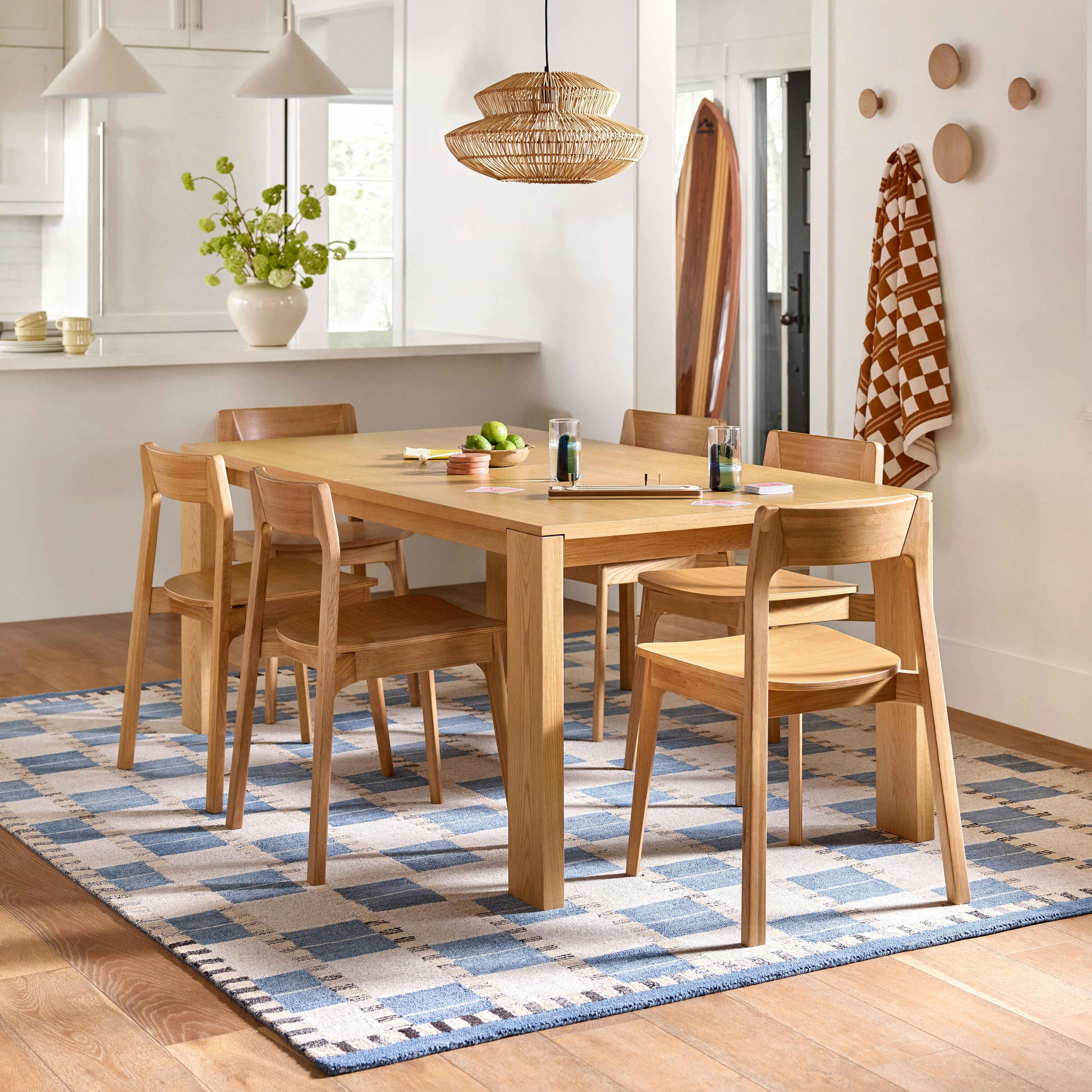Dako 76.75 - 116 Extendable Dining Table - Natural Oak
