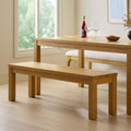 Ashford 58 Solid Wood Bench - Brushed Natural Oak