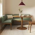 Rosin 74.75 Right Arm Banquette Set - Smoked Oak and Welsh Green