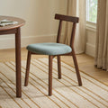 Ulka Dining Chair - Walnut and Ratine Green