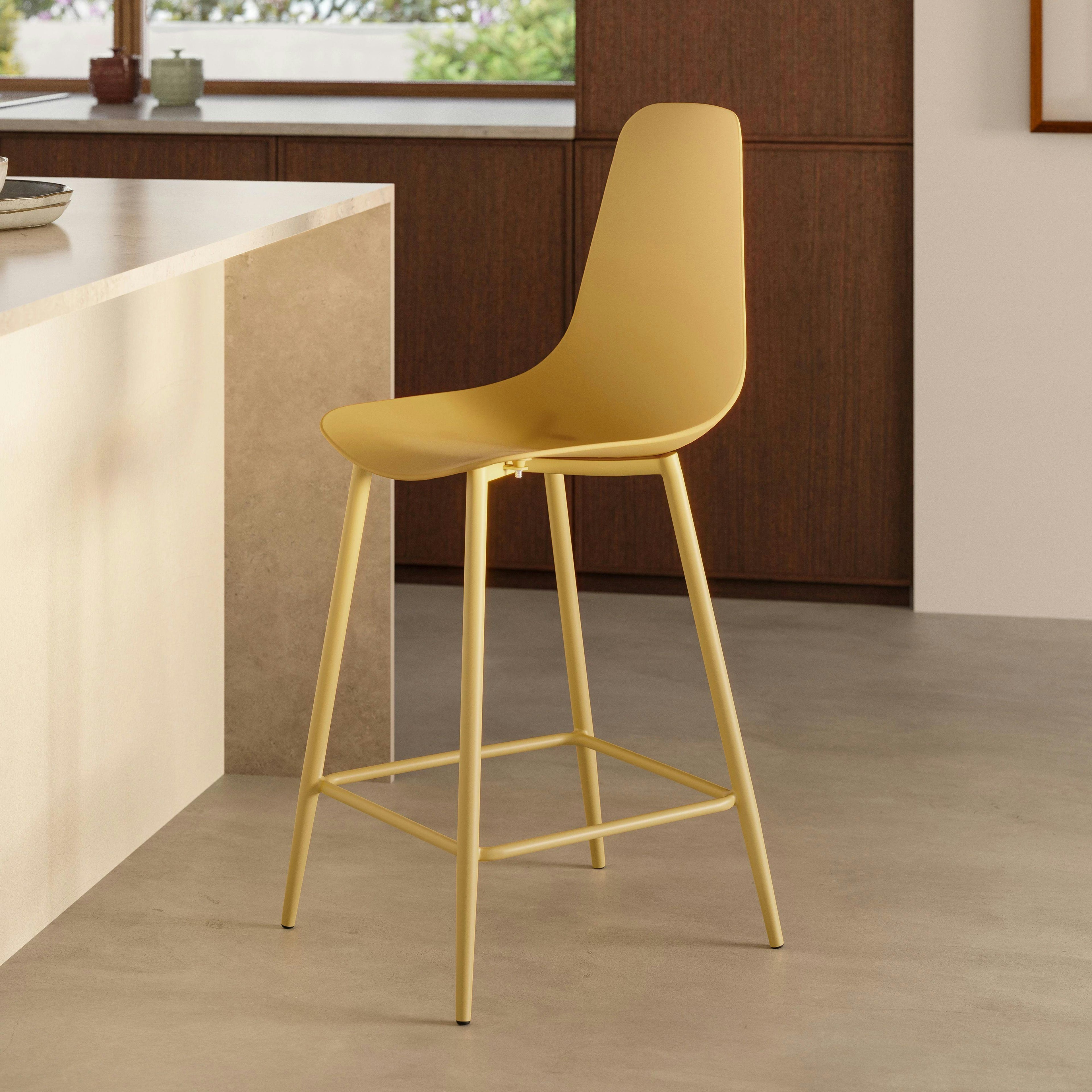 Svelti Counter Stool - Caramel Yellow