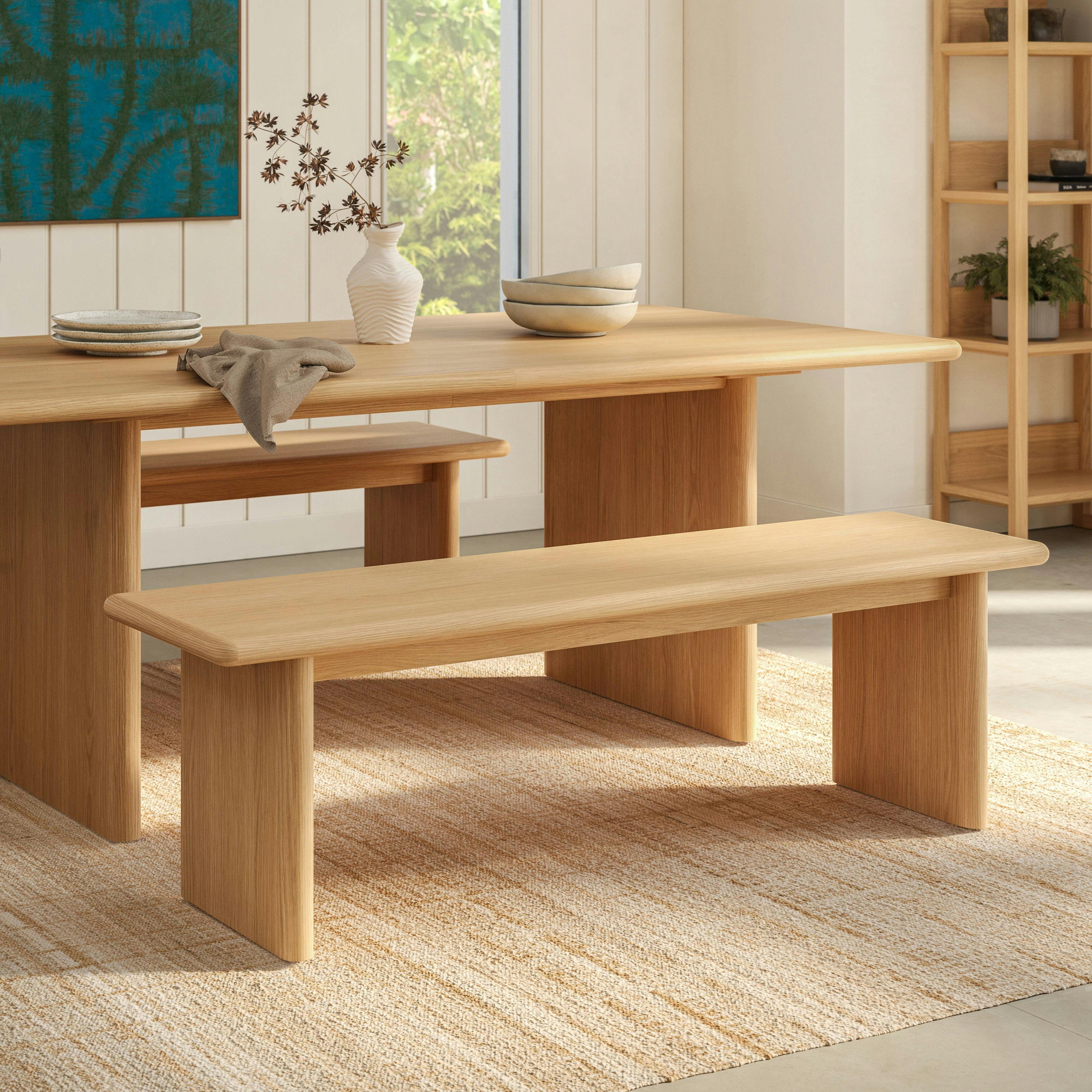 Torme 63 Bench - White Oak