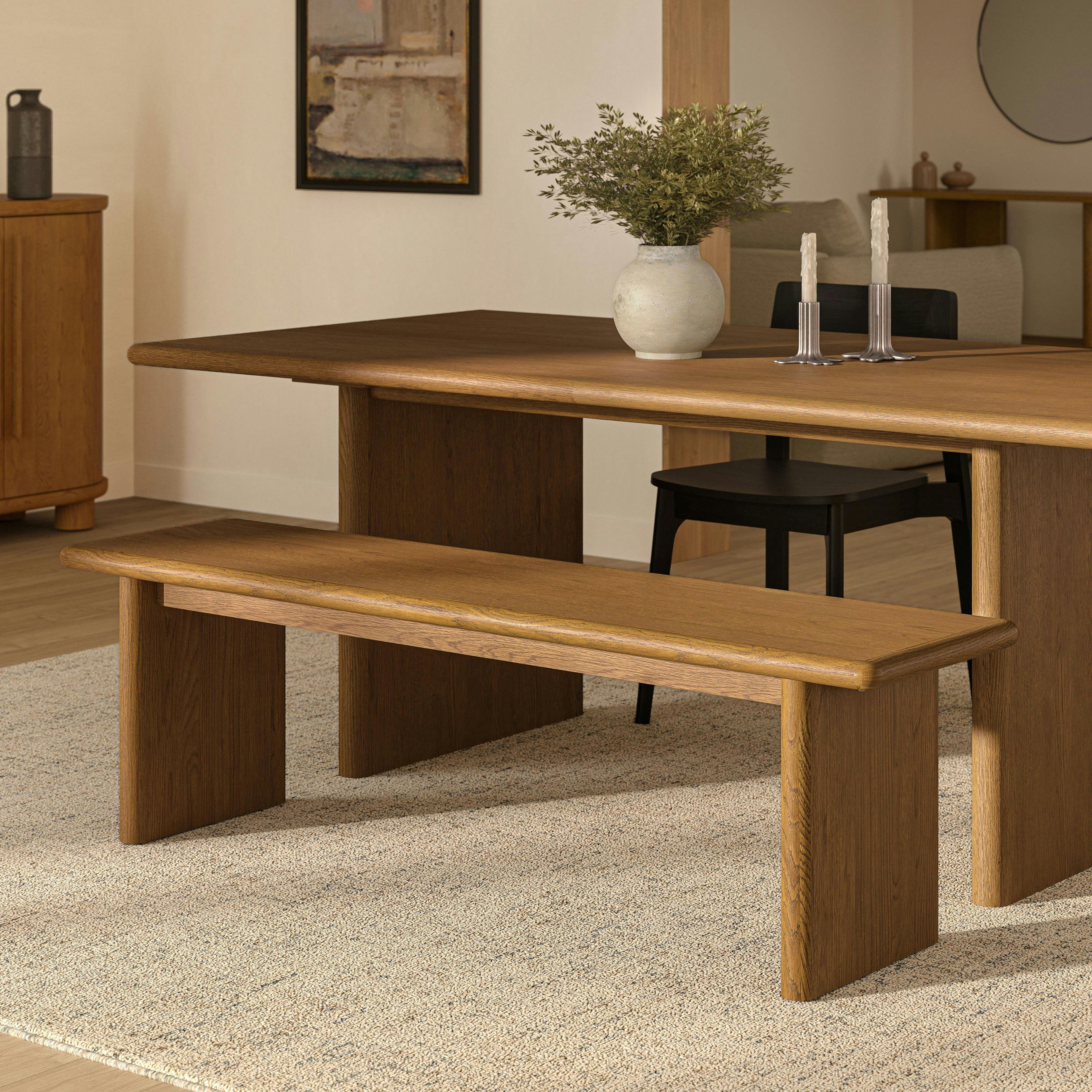 Torme 63 Bench - Smoked Oak