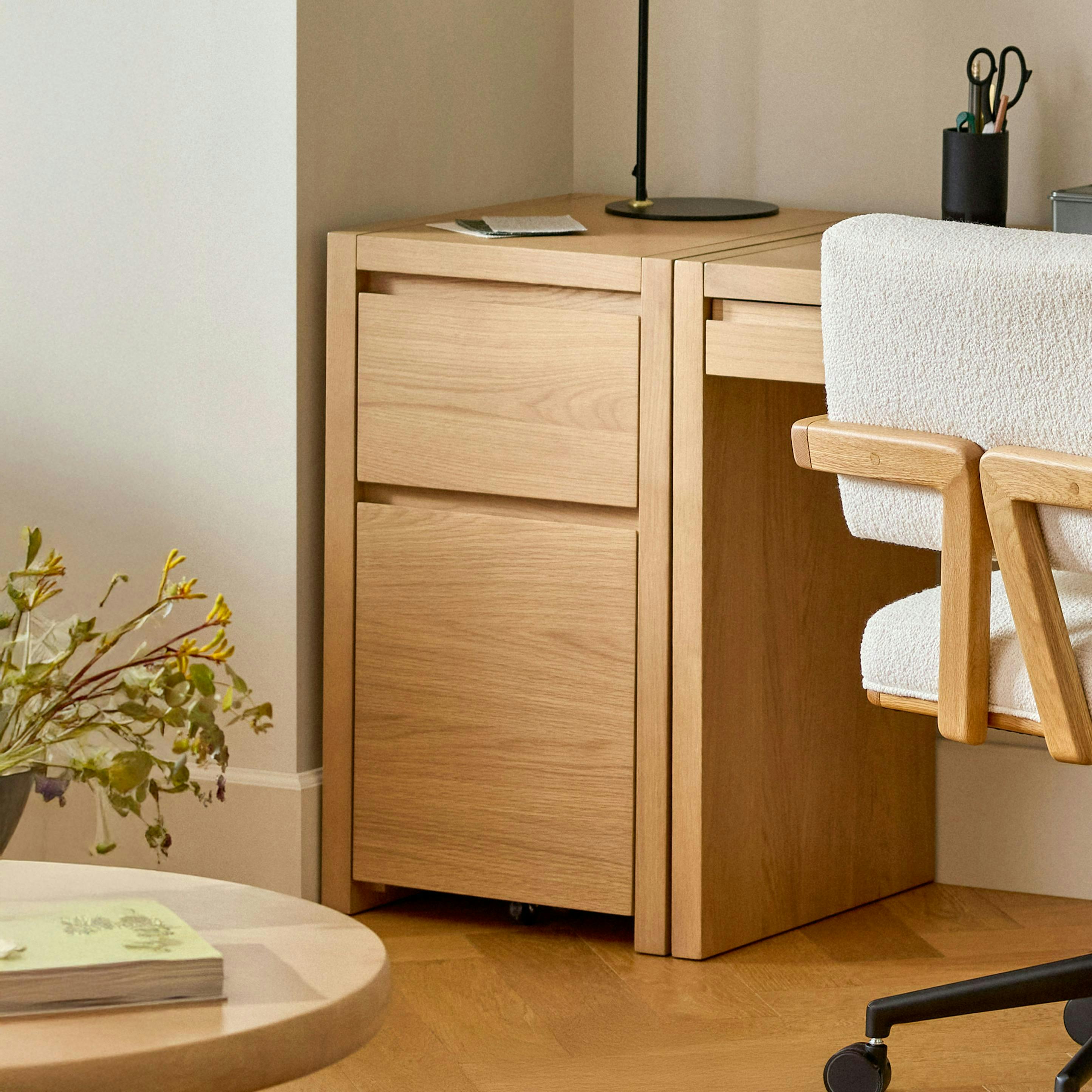 Leif 17.5 Modular File Cabinet - White Oak