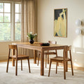 Ashford 66 - 102 Solid Wood Extendable Dining Table - Brushed Smoked Oak
